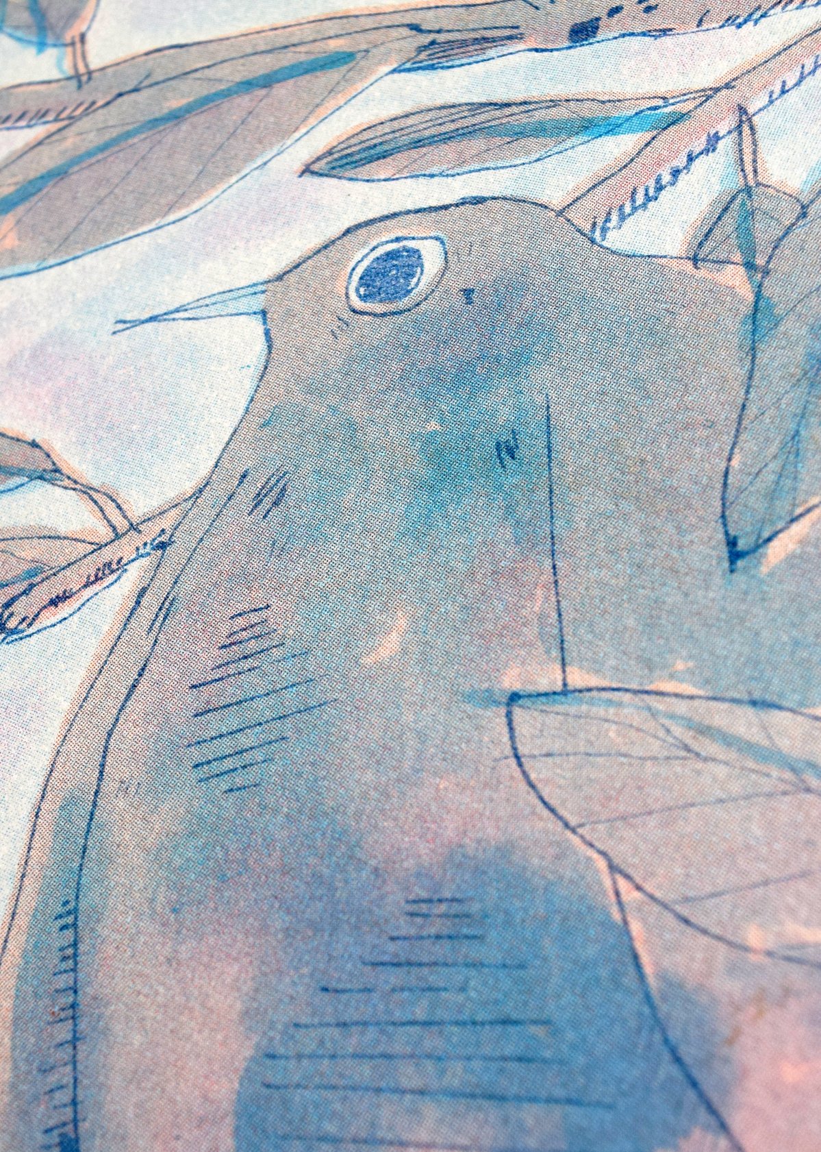 Plum and Bird by Matthew the Horse — detail 2